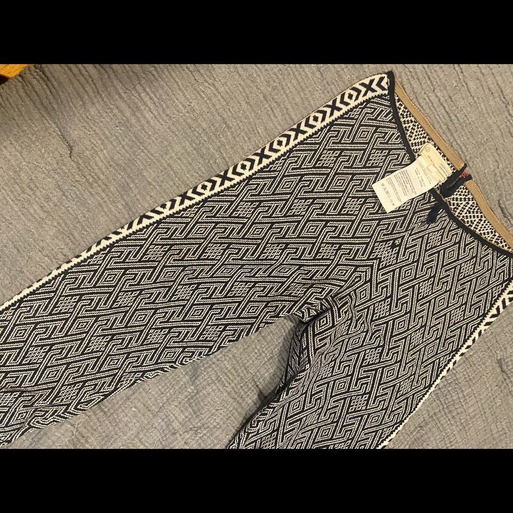 Odd Molly black and white knit leggings